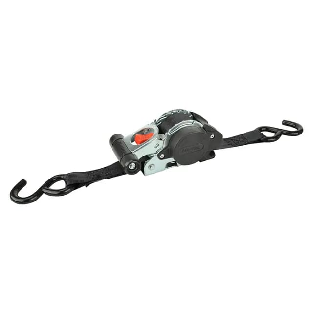Master Lock Zurrgurt 3248EURDAT Automatisch mit Ratsche und S-Haken Schwarz 3 m