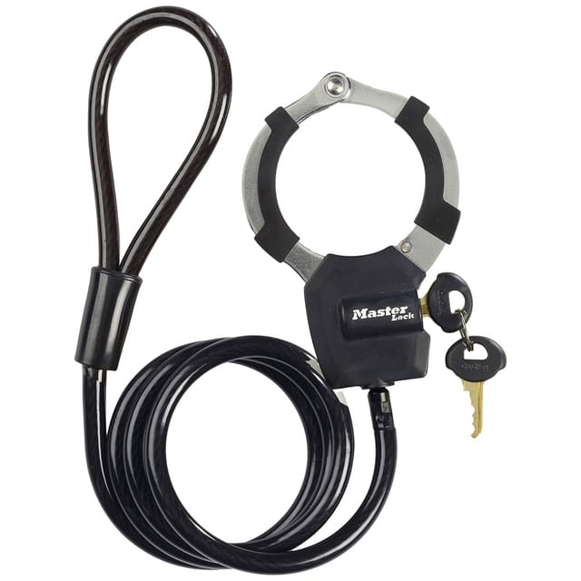 Master Lock Kabelschloss Street Cuff 8275EURDPROBLK Schwarz-Silber 1 m