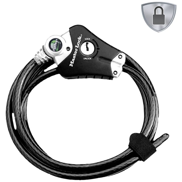 Master Lock Kabelschloss Python 8428EURDPRO Schwarz 1,8 m