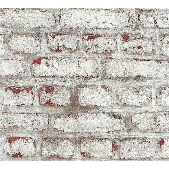 A.S. Création Vliestapete Il Decoro Stein Weiß-Rot FSC®