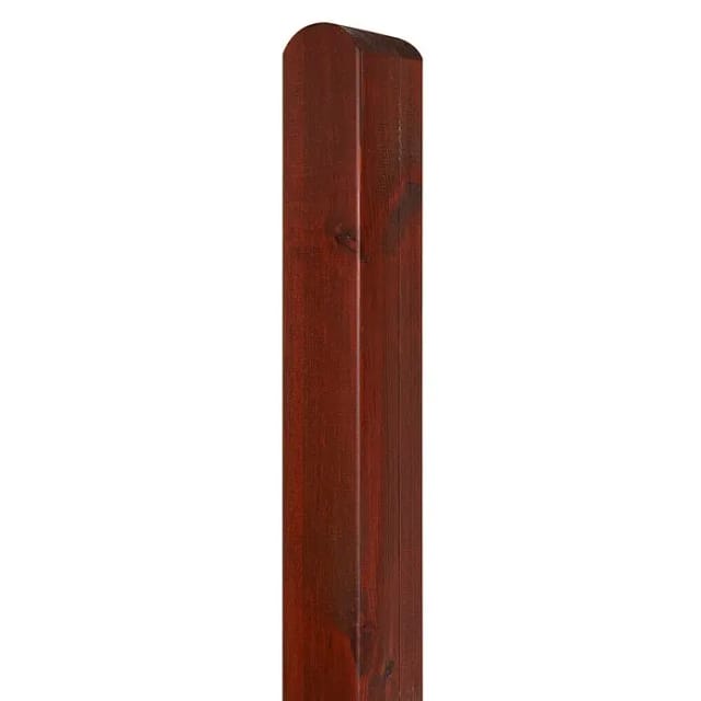 Zaunpfosten Glatt 9 cm x 9 cm x 135 cm Braun