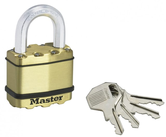 Master Lock Vorhängeschloss Excell M1BEURD Laminiert Messing