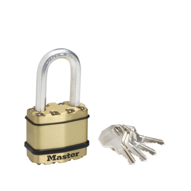 Master Lock Vorhängeschloss Excell M1BEURDLF Laminiert Messing