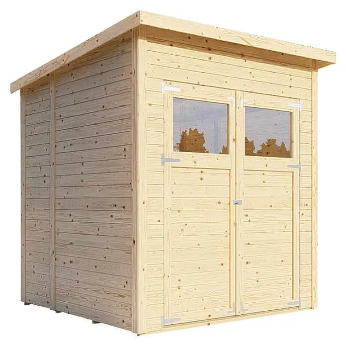 Bertilo Gartenhaus Amrum 2 Natur 180 cm x 174 cm FSC®