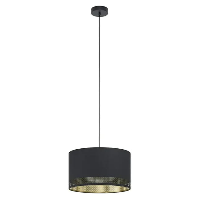 Eglo Pendelleuchte 1-flammig Esteperra Schwarz-Gold