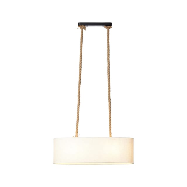 Brilliant Pendelleuchte Sailor 2-flammig Weiß-Natur