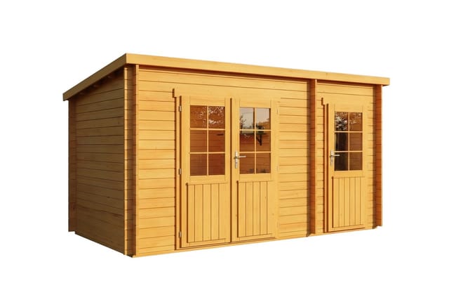 Alpholz Gartenhaus Maria-28 Natur 450 cm x 250 cm, imprägniert