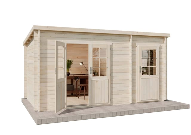 Alpholz Gartenhaus Maria-40 Natur 450 cm x 250 cm