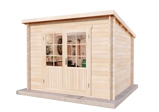 Alpholz Gartenhaus Maria-40 Natur 300 cm x 250 cm