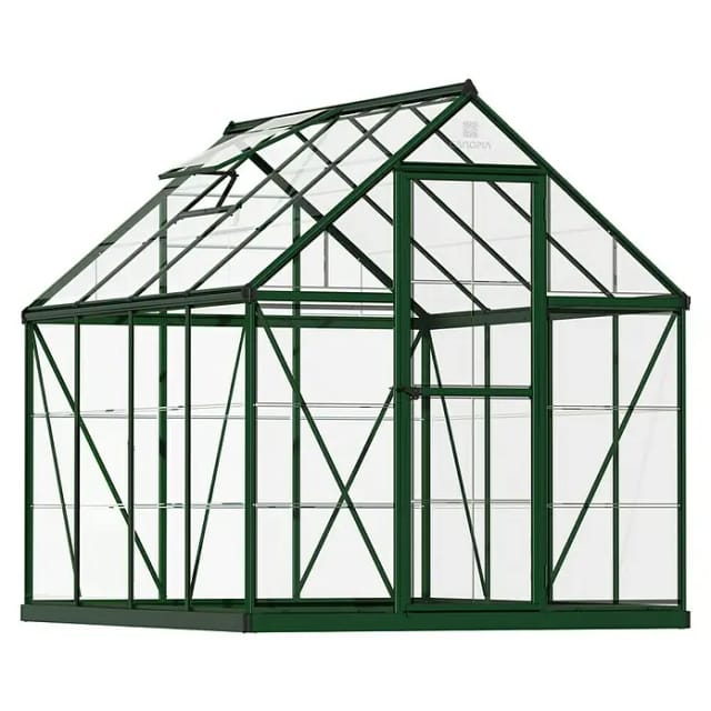 Palram - Canopia Gewächshaus Palram - Canopia Grün 4,6 m² inkl. Fundamentrahmen