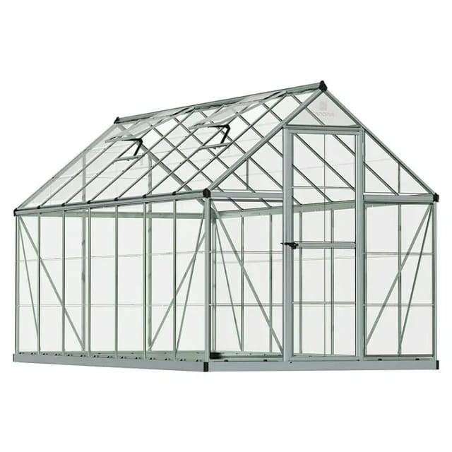 Palram - Canopia Gewächshaus Silber 7,9 m² inkl. Fundamentrahmen