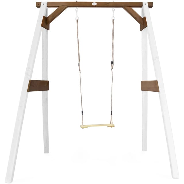 Axi Einzelschaukel Weiß - Braun 160 x 181 x 207 cm