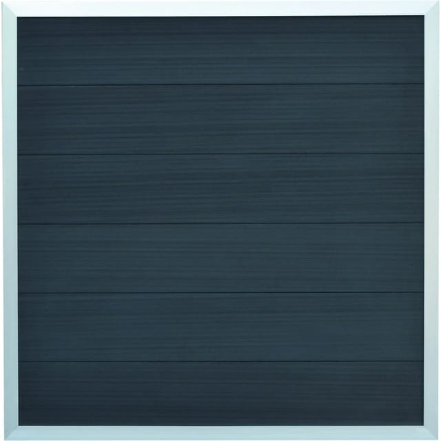 T & J WPC-Zaun Malö Anthrazit 180 x 180 cm