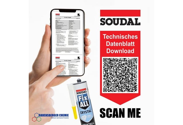 Soudal Fix All Kraftkleber Crystal/Kristallklar 300 g