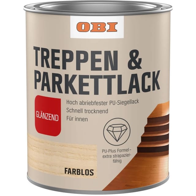 OBI Treppen- und Parkettversiegelung Transparent glänzend 375 ml