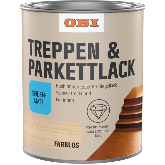 OBI Treppen- und Parkettversiegelung Transparent seidenmatt 2,5,