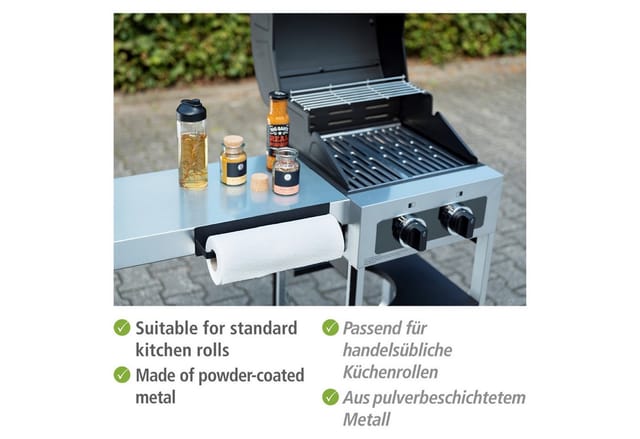 Wenko magnetischer Küchenrollenhalter Ima für gängige Küchenrollen Schwarz