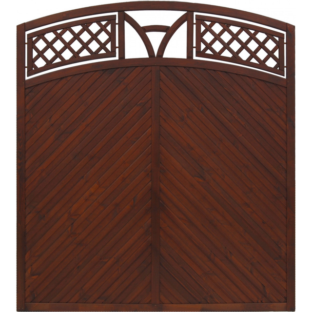 Sichtschutzzaun Toulon 180/195 cm x 180 cm Braun