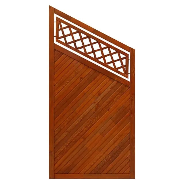 Sichtschutzzaun Toulon 180/135 cm x 90 cm Teak