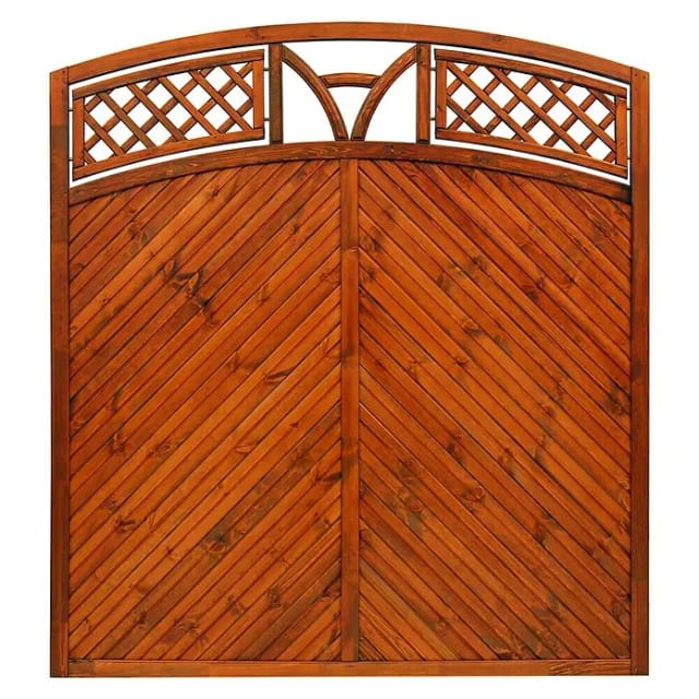 Sichtschutzzaun Toulon 180/195 cm x 180 cm Teak