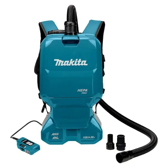Makita Akku-Rucksackstaubsauger DVC665ZU für 2x18 V mit Bluetooth Solo