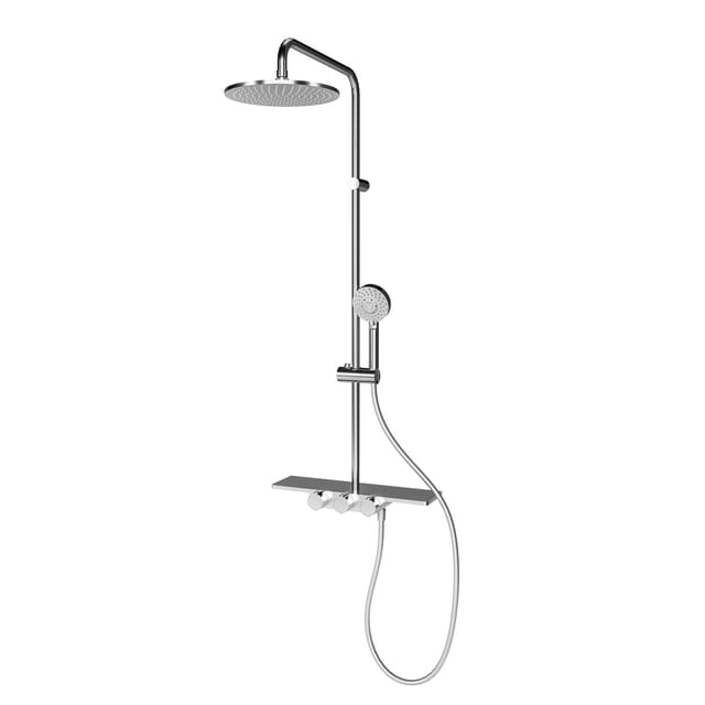 Schulte Duschsystem DuschMaster Rain Modern Plus Extra Flache Kopfbrause