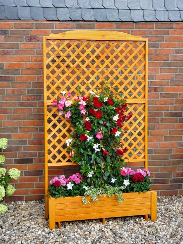 Promadino Rankkasten Romantica Kiefernholz (BxTxH) 120 cm x 38 cm x 210 cm