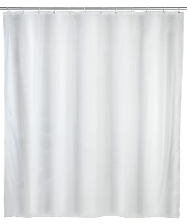 Wenko Anti-Schimmel Duschvorhang Uni Polyester 120 cm x 200 cm Weiß