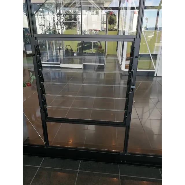 Halls Lamellenlüfter passend für die Gewächshäuser Qube und Qube+ Schwarz