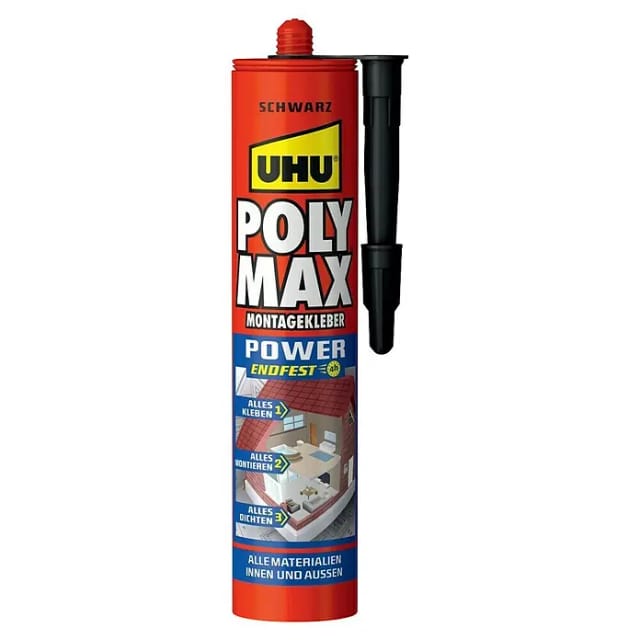 UHU Poly Max Montagekleber Power Schwarz 425 g