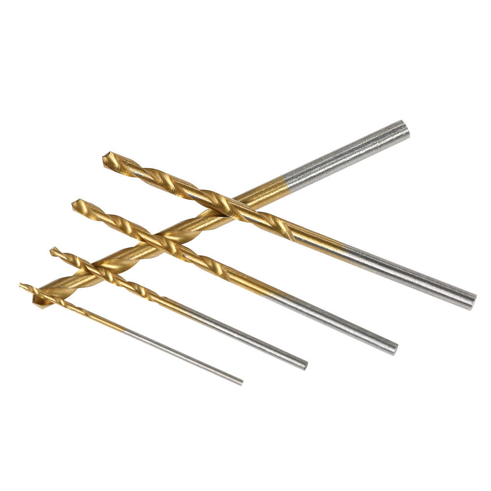 Set Mit 50 Titanbeschichteten Hss-spiralbohrern, Metrisches System, 1,0-3,0 Mm, Für Die Holzbearbeitung.