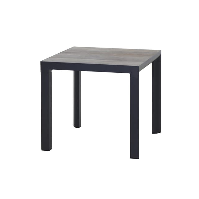 Siena Garden Gartentisch Silva Rechteckig Washed Grau 80 cm x 80 cm