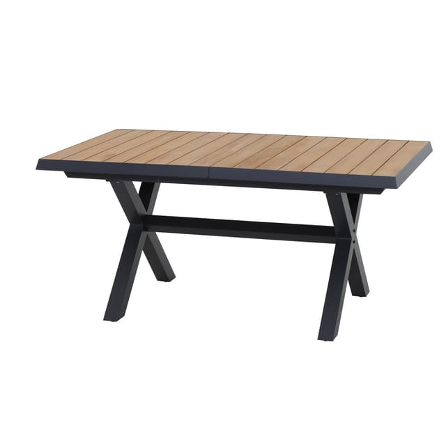 Siena Garden Gartentisch Sincro Rechteckig ausziehbar Holz Teak 90 cm x 200 cm
