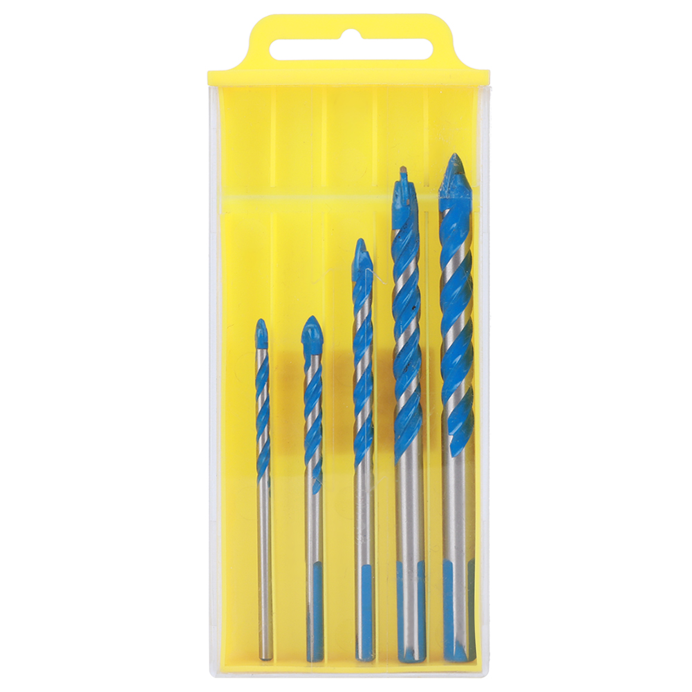 Set Mit 5 Zentrierbohrern Für Keramikfliesen, Heimwerker-wandbohrer (4 Mm, 5 Mm, 6 Mm, 8 Mm, 10 Mm)