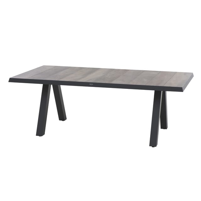 Siena Garden Gartentisch Tirana Rechteckig Washed Grau 103 cm x 203 cm