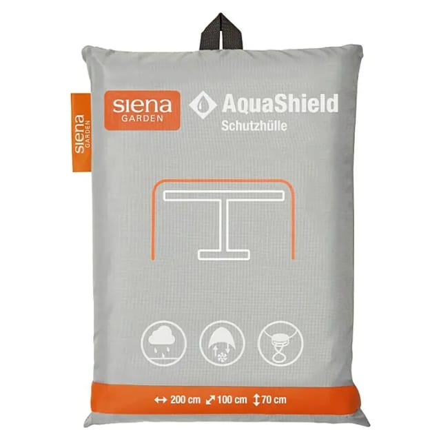 Siena Garden Tischhülle AquaShield 200 cm x 100 cm x 70 cm Hellgrau