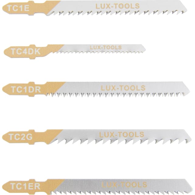 LUX-TOOLS Stichsägeblatt-Set 5 teilig Holz