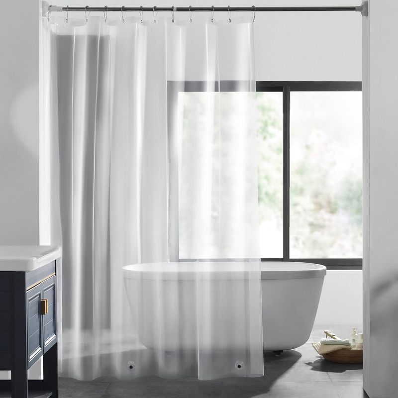Duschvorhang-einlage – Transparent, 180 Cm X 180 Cm – Für Standard-badewannen Oder Duschkabinen – 1 Stück