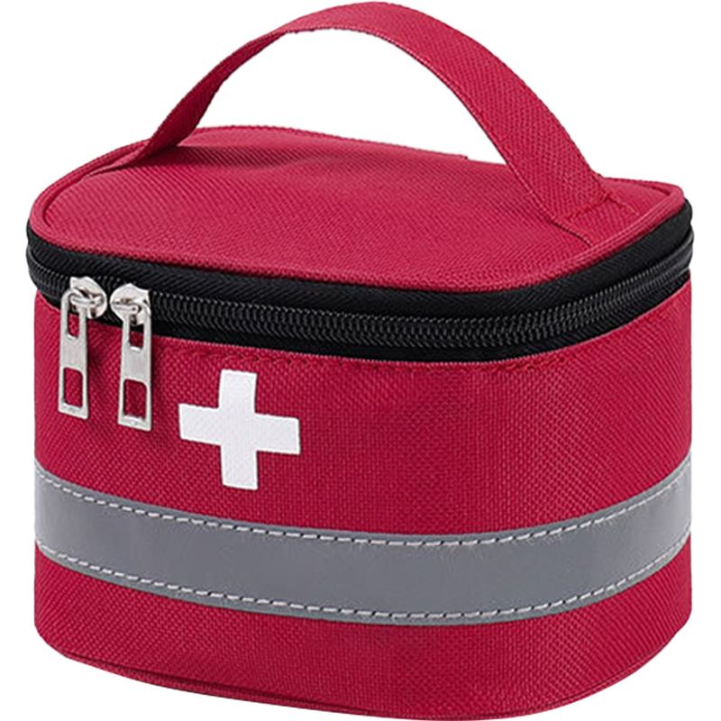 Erste-hilfe-tasche – Leere, Tragbare Aufbewahrungstasche Mit Fächern – Für Zuhause, Outdoor-aktivitäten, Wandern, Camping Und Reisen – 1 Stück