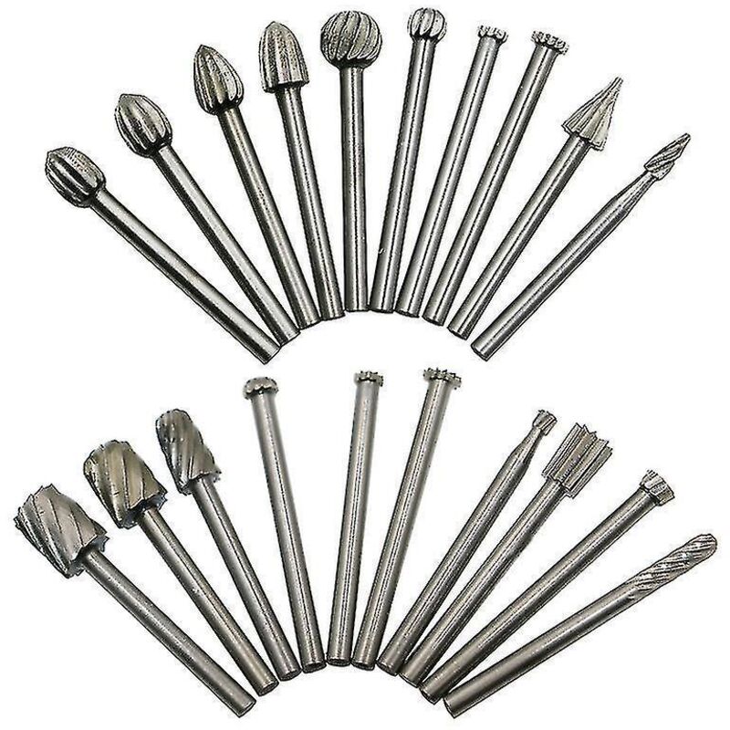 Set Mit 20 Dremel-bohrern, Rotierenden Stahlschneidern, Hochgeschwindigkeits-holzbearbeitungswerkzeugen