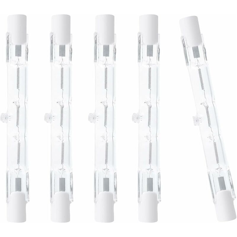 Lineare Halogenlampe R7s – 150 W – 2100 Lm – 2800 K – 78 Mm – Dimmbar – Für Innen- Und Außenbeleuchtung – 5er-pack