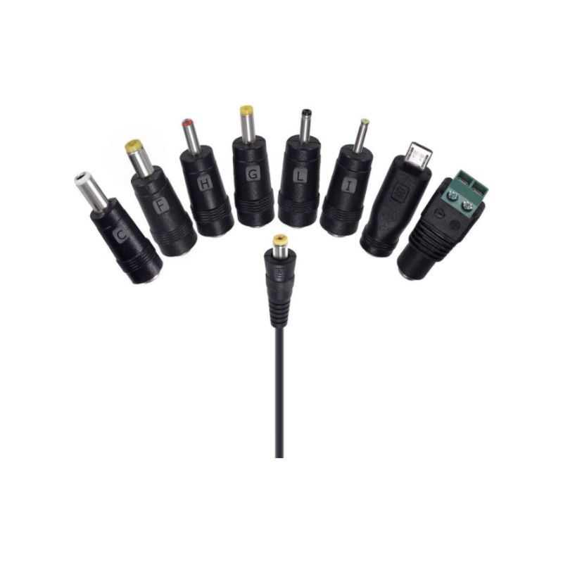 Einstellbares 3-12v-netzteil – 30w Schaltnetzteil – 8 Austauschbare Steckdosen – Für Elektronische Geräte