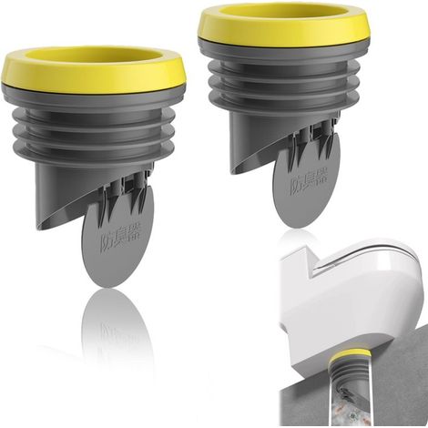 Dicke Wachsdichtung Mit Rückschlagventil – Einfache Installation Für Toilettenbecken Mit Einem Durchmesser Von 3,2 Bis 4 Zoll, Wasserdichte Abdichtung (grau)