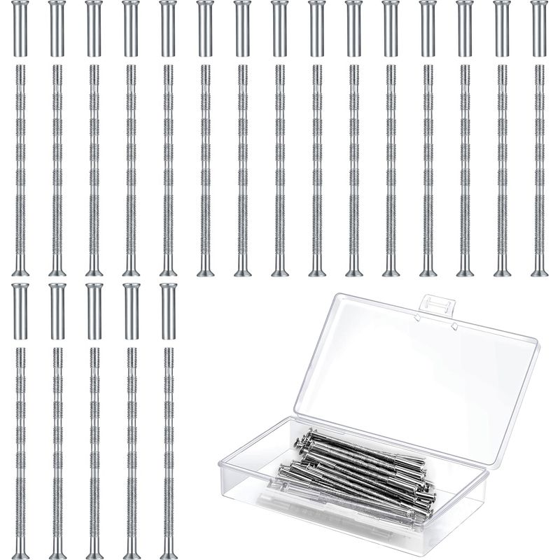 Türgriffschrauben – M3-schrauben 5,3 X 60 Mm Und Muttern 5,3 X 15 Mm – Zur Reparatur Von Türgriffen, Schränken Und Schubladen – 20er-packung