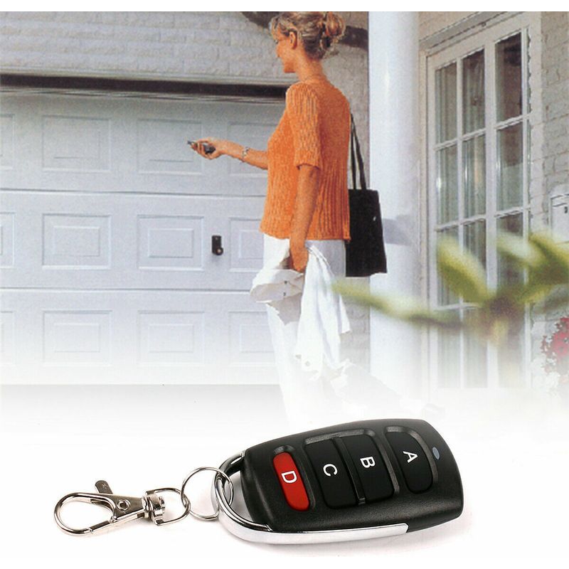 433-mhz-garagentor-fernbedienung – Feste Version Für Vorprogrammierte Codes – Kompatibel Mit Elektrischen Toren Und Garagentoren – 1 Stück
