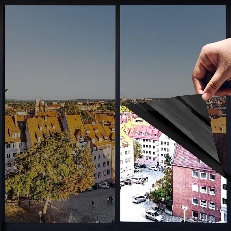 Anti-kindergarten-folie – Wärmedämmende Fensterfolie – Einseitig Blickdichte Sonnenschutzfolie – Für Glasfenster Oder -türen – 1 Stück