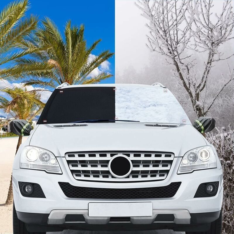 Windschutzscheibenschutz – Magnetischer Frostschutz-sonnenschutz – Universell Für Autos – 210 X 125 Cm – 1 Stück