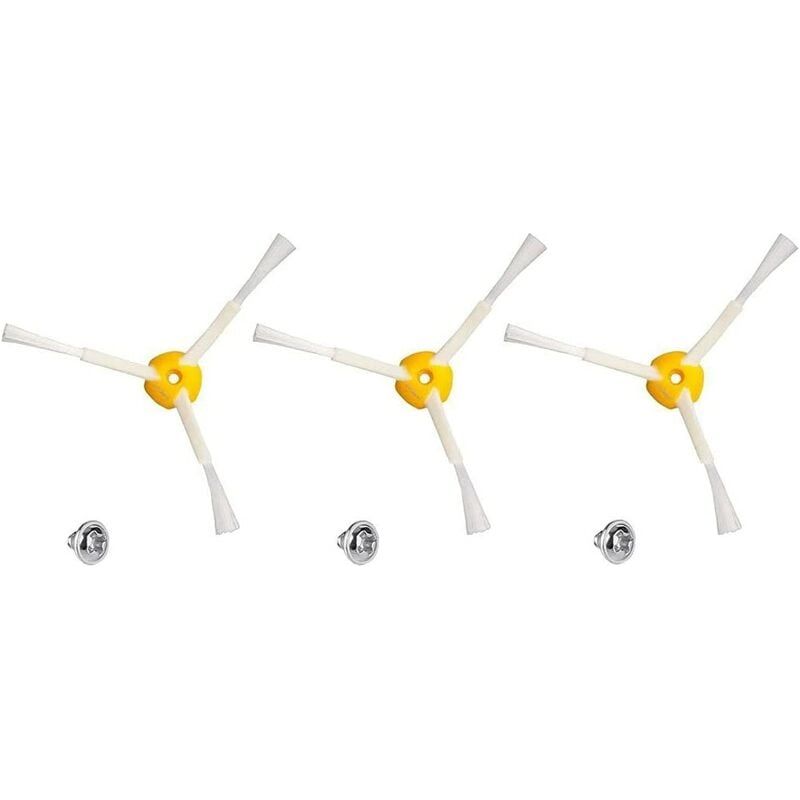 Seitenbürste – Kompatibel Mit Roomba 500, 600 Und 700 Serie – Nylon, Pp, Tpe – Für Saugroboter – 3er-pack Mit Schrauben