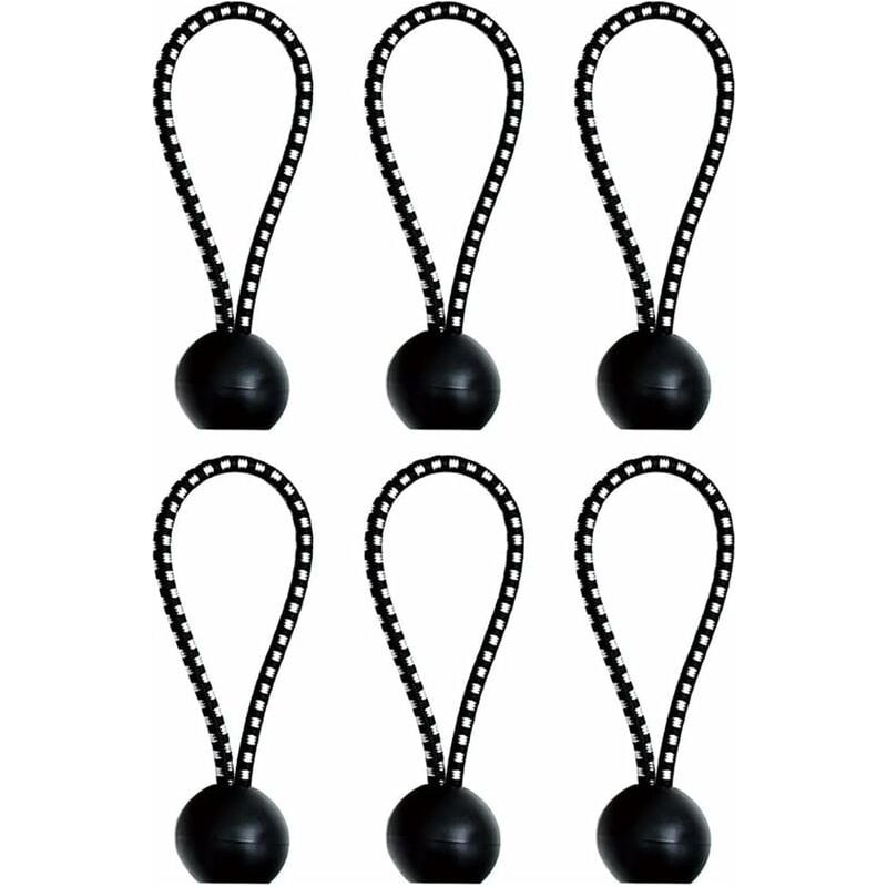 Elastischer Kugelspanner – 25 Mm Kugeldurchmesser – Bio-latex Der Klasse A – Für Planen, Zelte, Markisen, Pavillons – 6er-pack