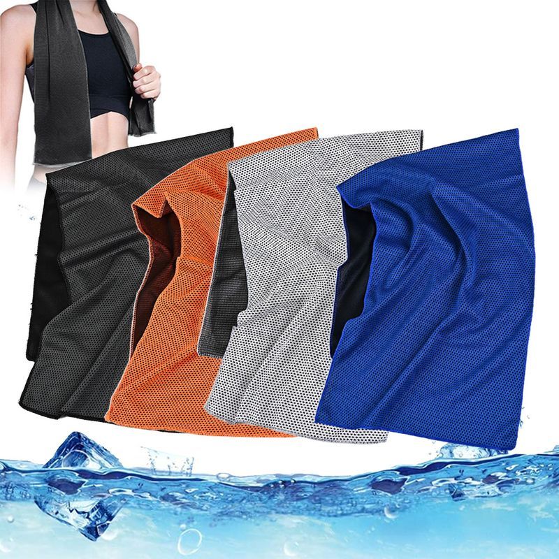 Kühlhandtuch – 30 X 100 Cm – Hochdichtes Mikrofasergewebe – Für Outdoor- Und Indoor-sportarten – 4er-pack Mit Wasserdichter Tasche